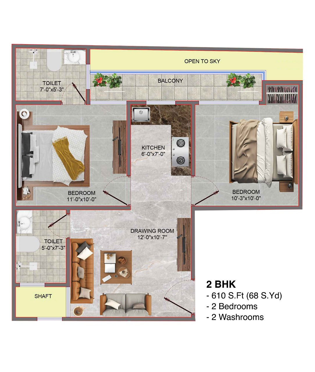 2BHK Builder Floor – Durga Ashram, Chattarpur (₹57L, Registry & Loan Ready)