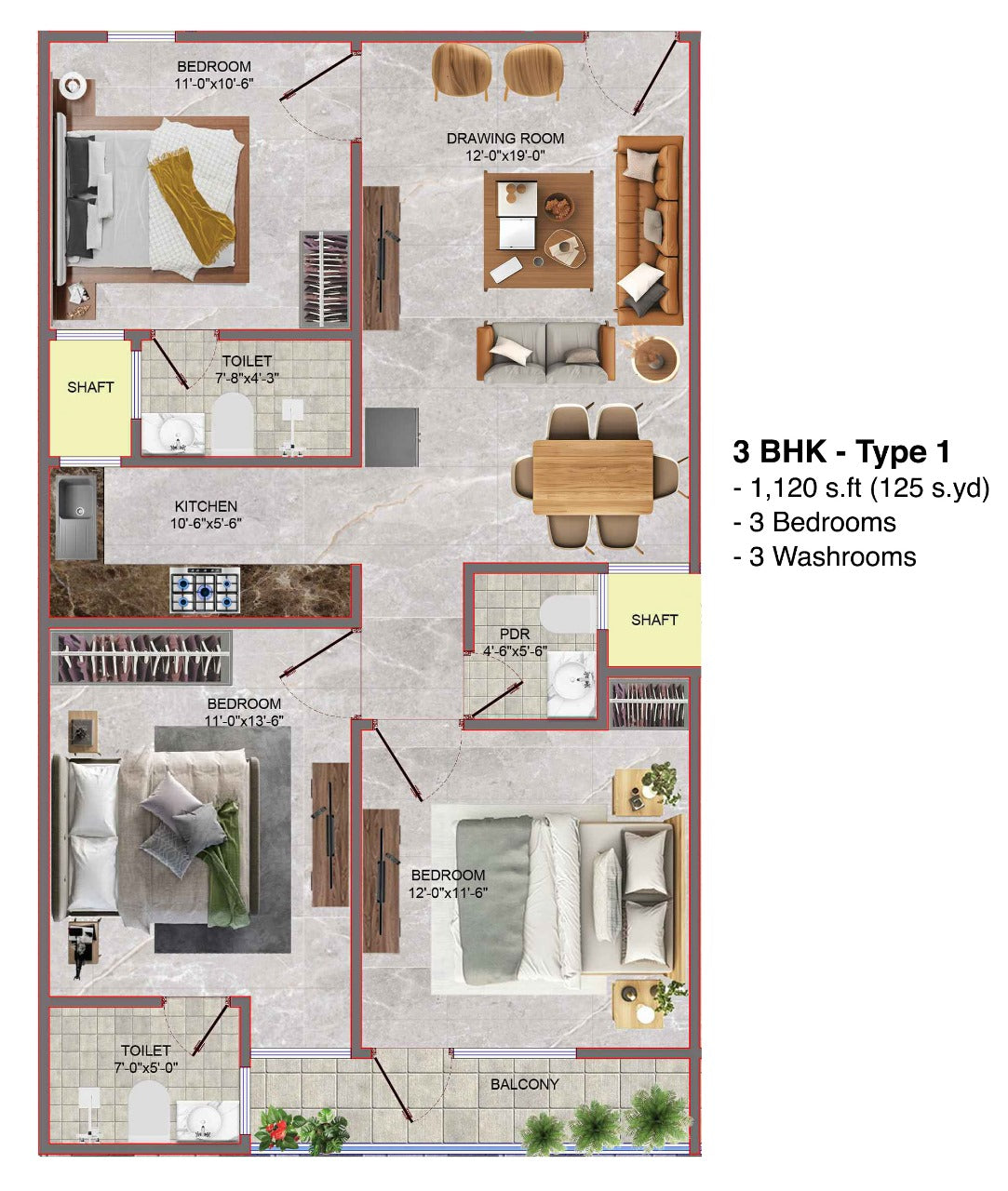 3BHK Builder Floor – Durga Ashram, Chattarpur (₹90L, Sep 2025 Possession)