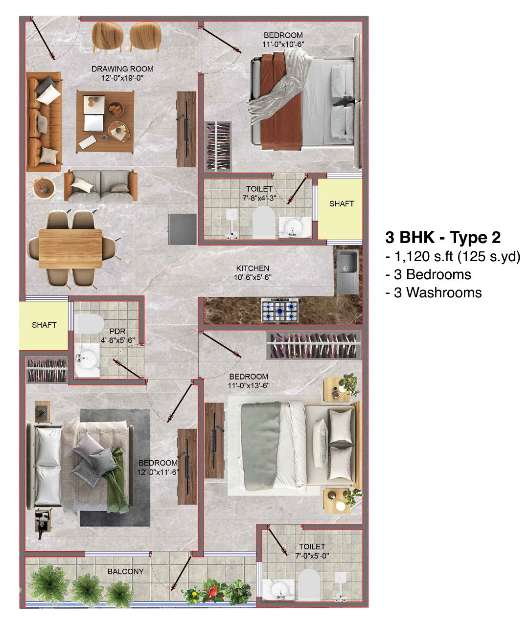 3BHK Builder Floor – Durga Ashram, Chattarpur (₹90L, Sep 2025 Possession)